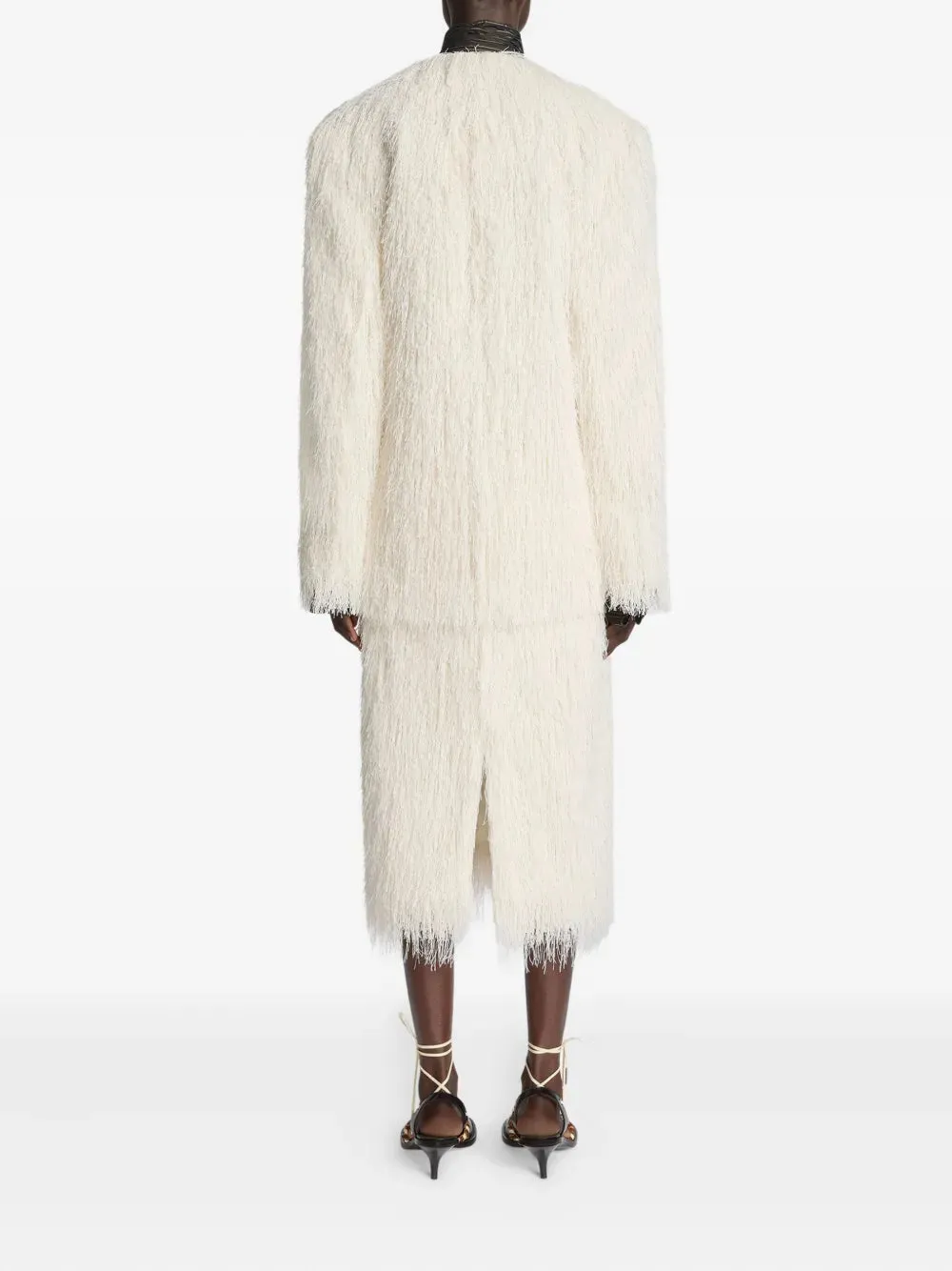 Fringed Wrap Jacket sold by Wanan Luxury product image thumbnail 4