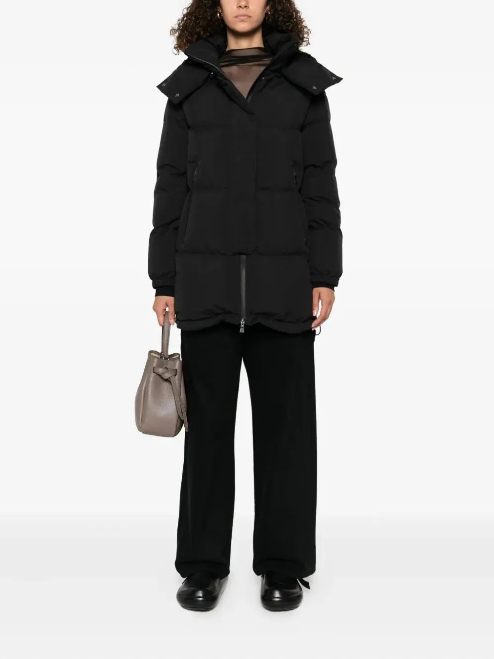 Two Layers Hooded Puffer Coat sold by Wanan Luxury product image thumbnail 5