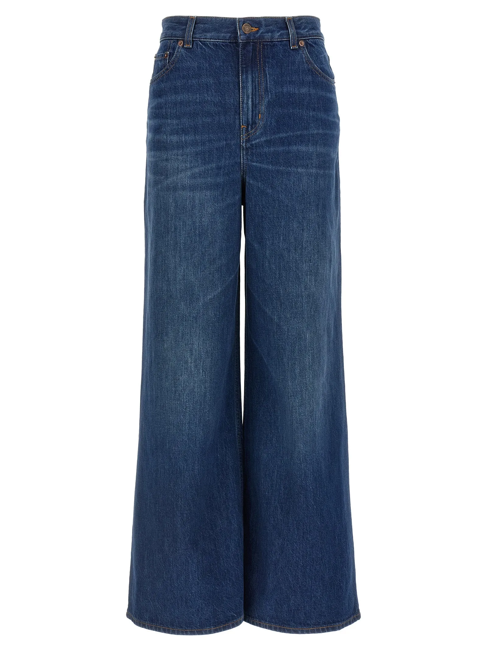 High Waist Jeans Blue sold by Wanan Luxury