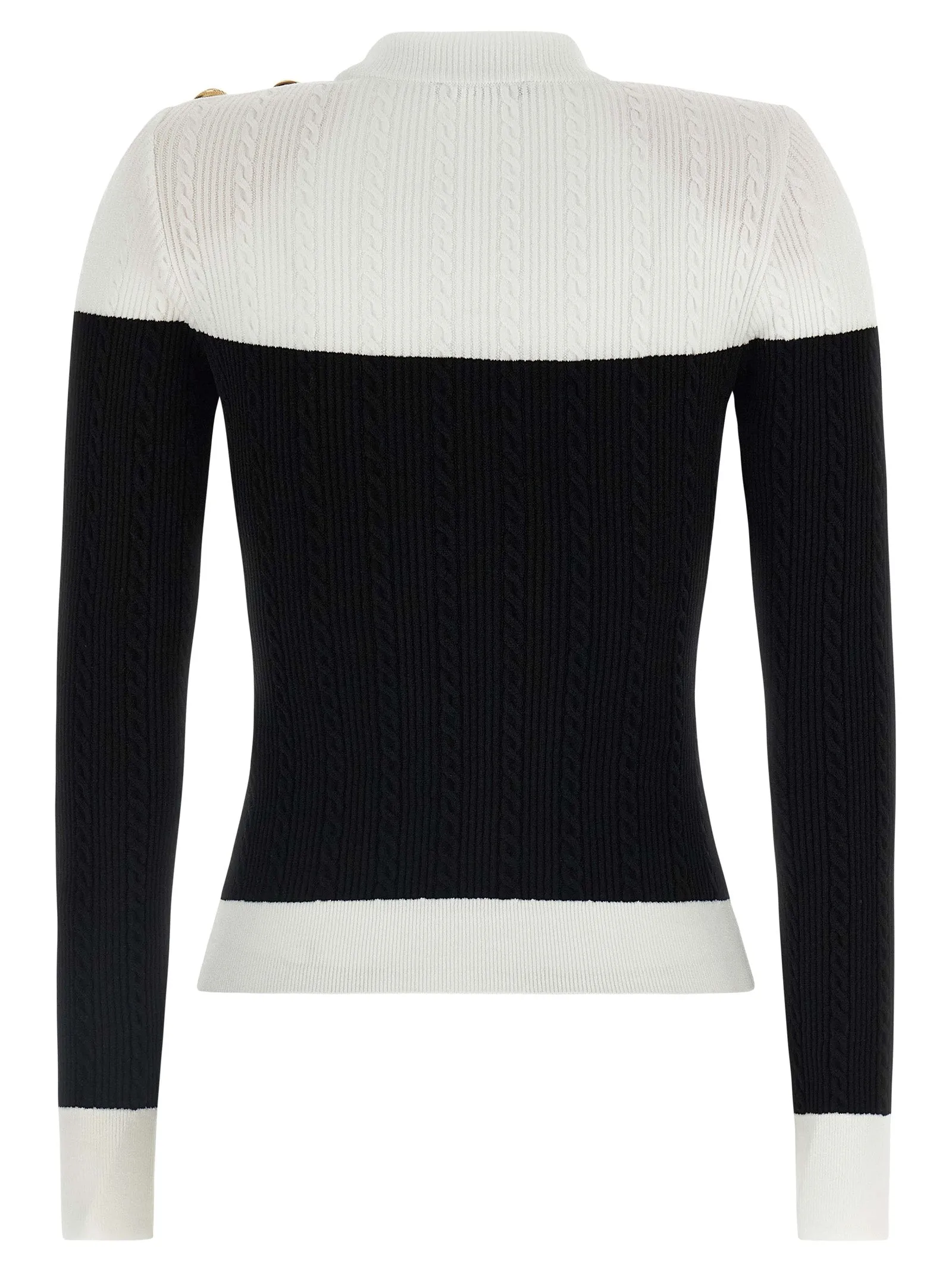 Maxi Shoulder Top Tops White/Black sold by Wanan Luxury product image thumbnail 2