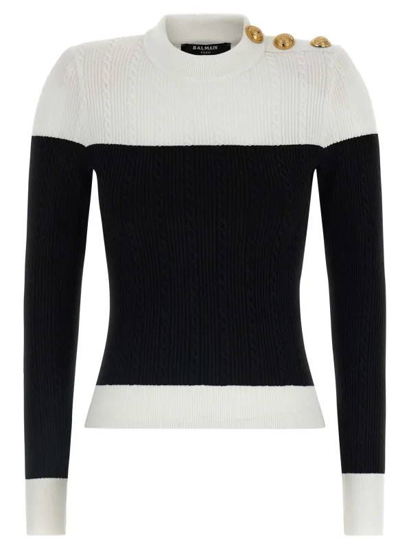 Maxi Shoulder Top Tops White/Black sold by Wanan Luxury