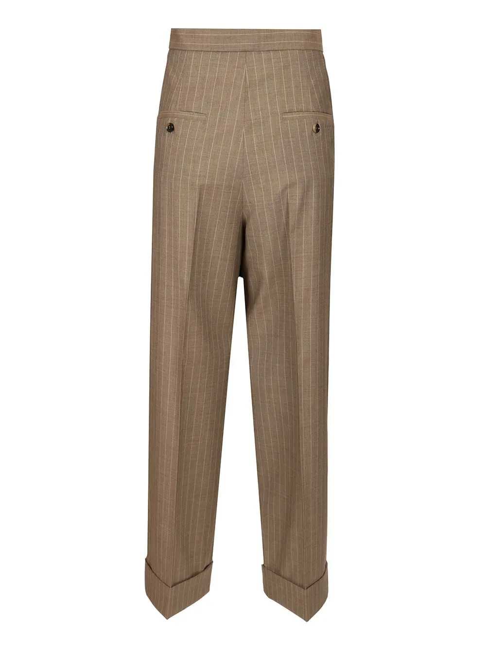 Pinstriped Trousers Brown sold by Wanan Luxury product image thumbnail 2