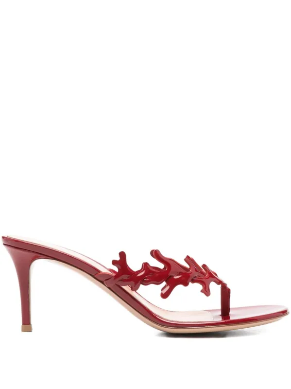 Ocean Patent Leather Sandals made by Gianvito Rossi