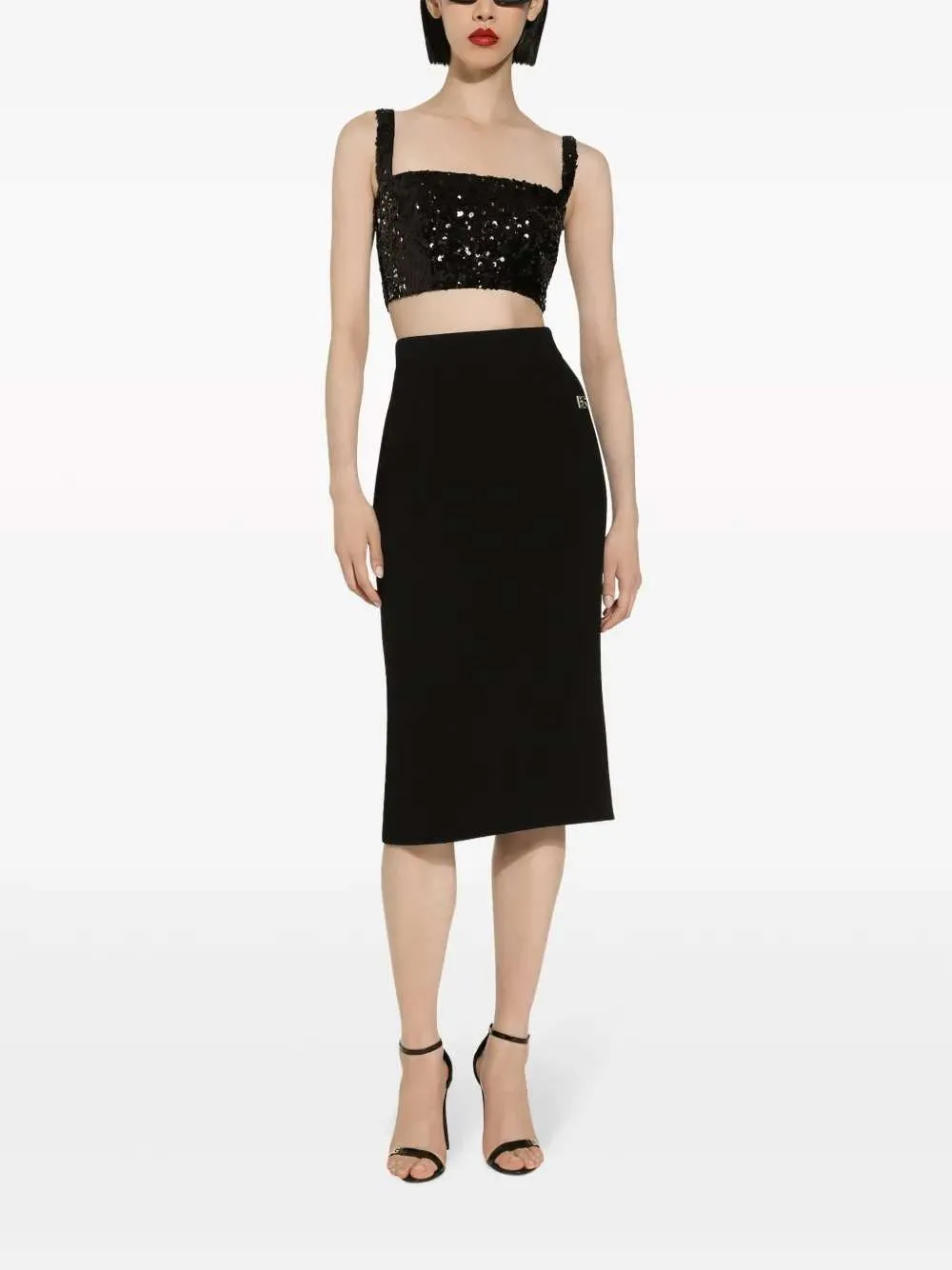 Sequined Crop Top sold by Wanan Luxury product image thumbnail 3