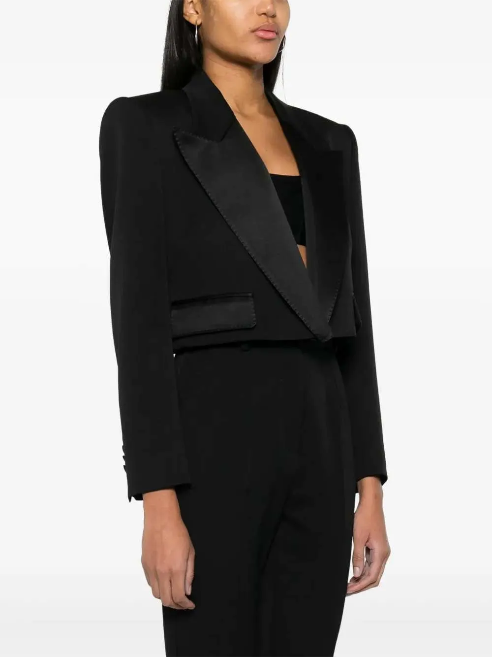 Tailored Crop Blazer sold by Wanan Luxury product image thumbnail 3