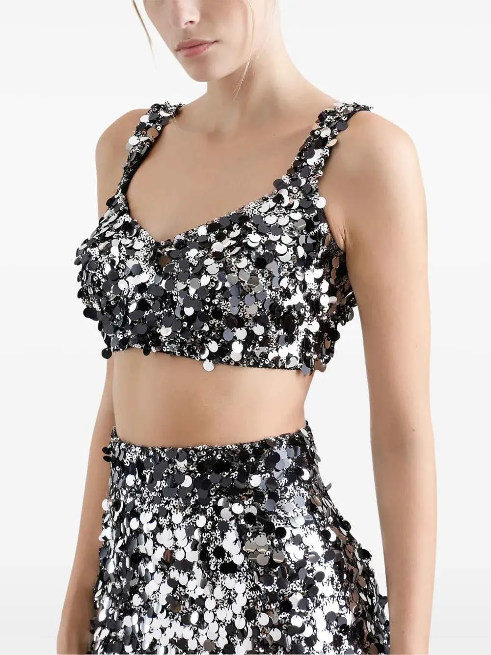 Sequined Crop Top sold by Wanan Luxury product image thumbnail 5