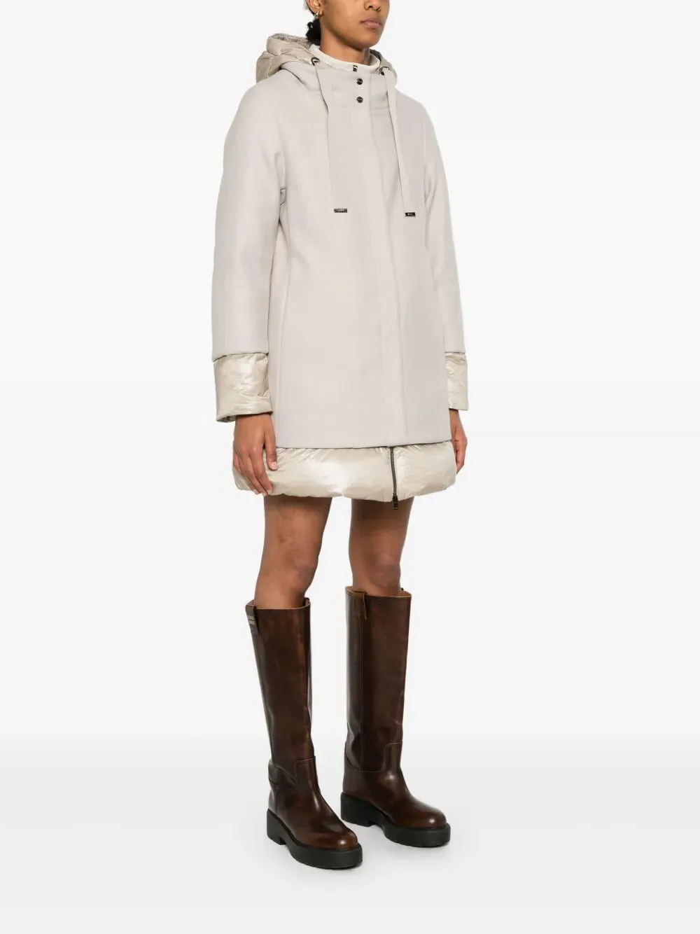 Flared Padded Wool Coat sold by Wanan Luxury product image thumbnail 4