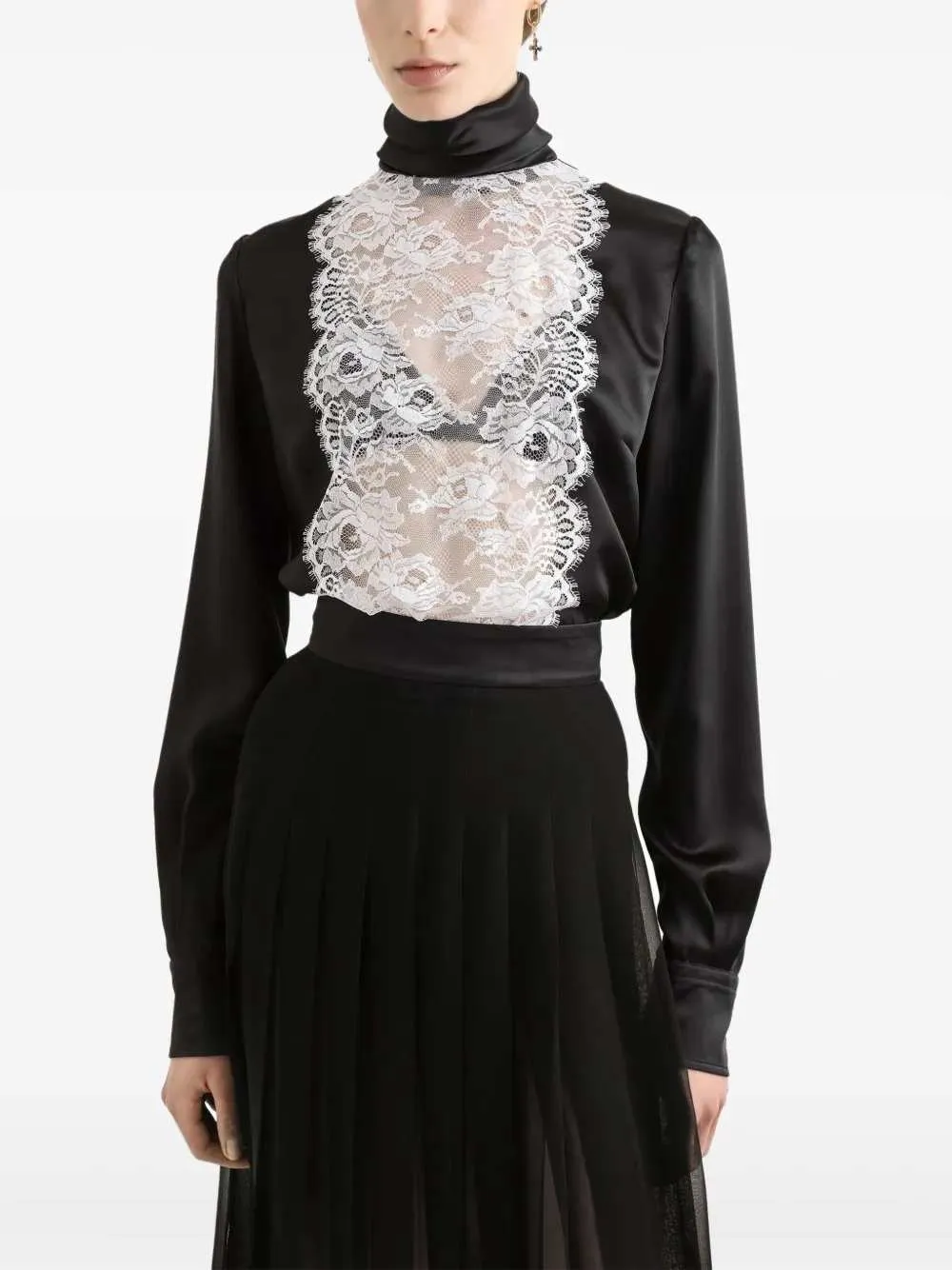 Blouse With Lace Appliqué sold by Wanan Luxury product image thumbnail 3