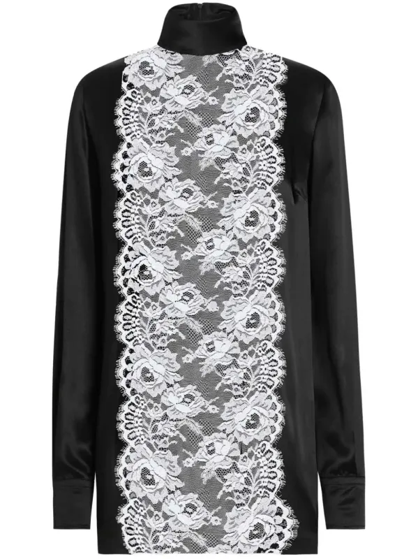 Blouse With Lace Appliqué sold by Wanan Luxury