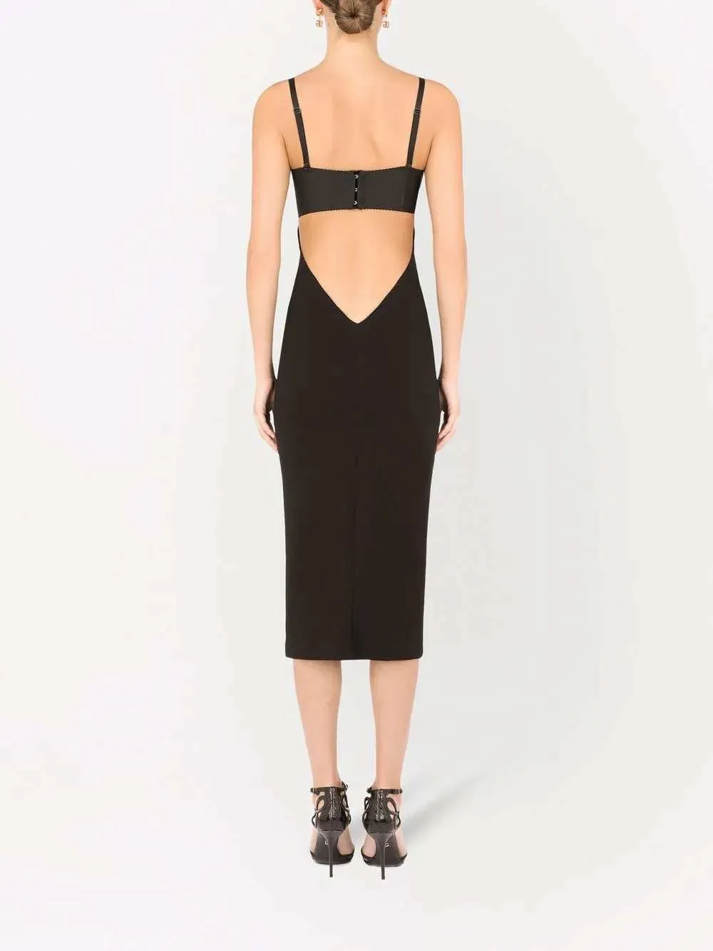 Midi Dress With Cut-Out Detail sold by Wanan Luxury product image thumbnail 4