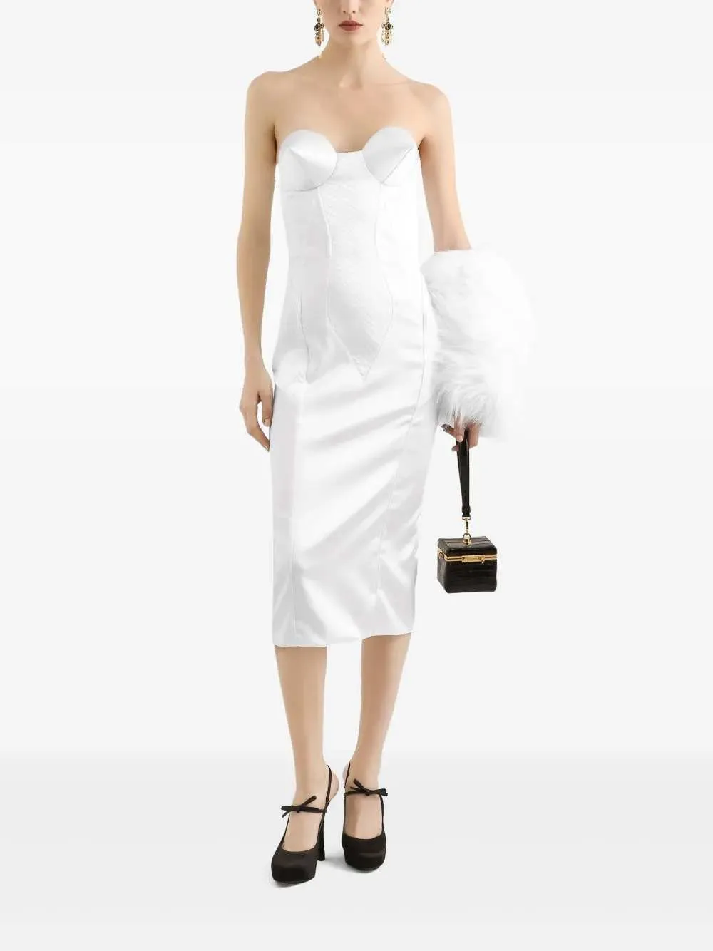Midi Dress With Bodice sold by Wanan Luxury product image thumbnail 2