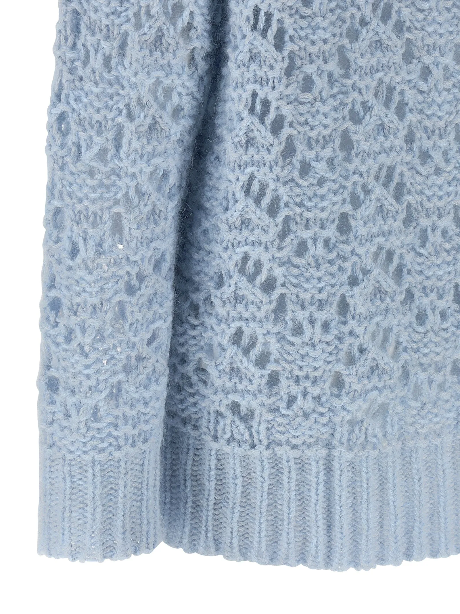 Openwork Sweater Sweaters And Cardigans Light Blue sold by Wanan Luxury product image thumbnail 4