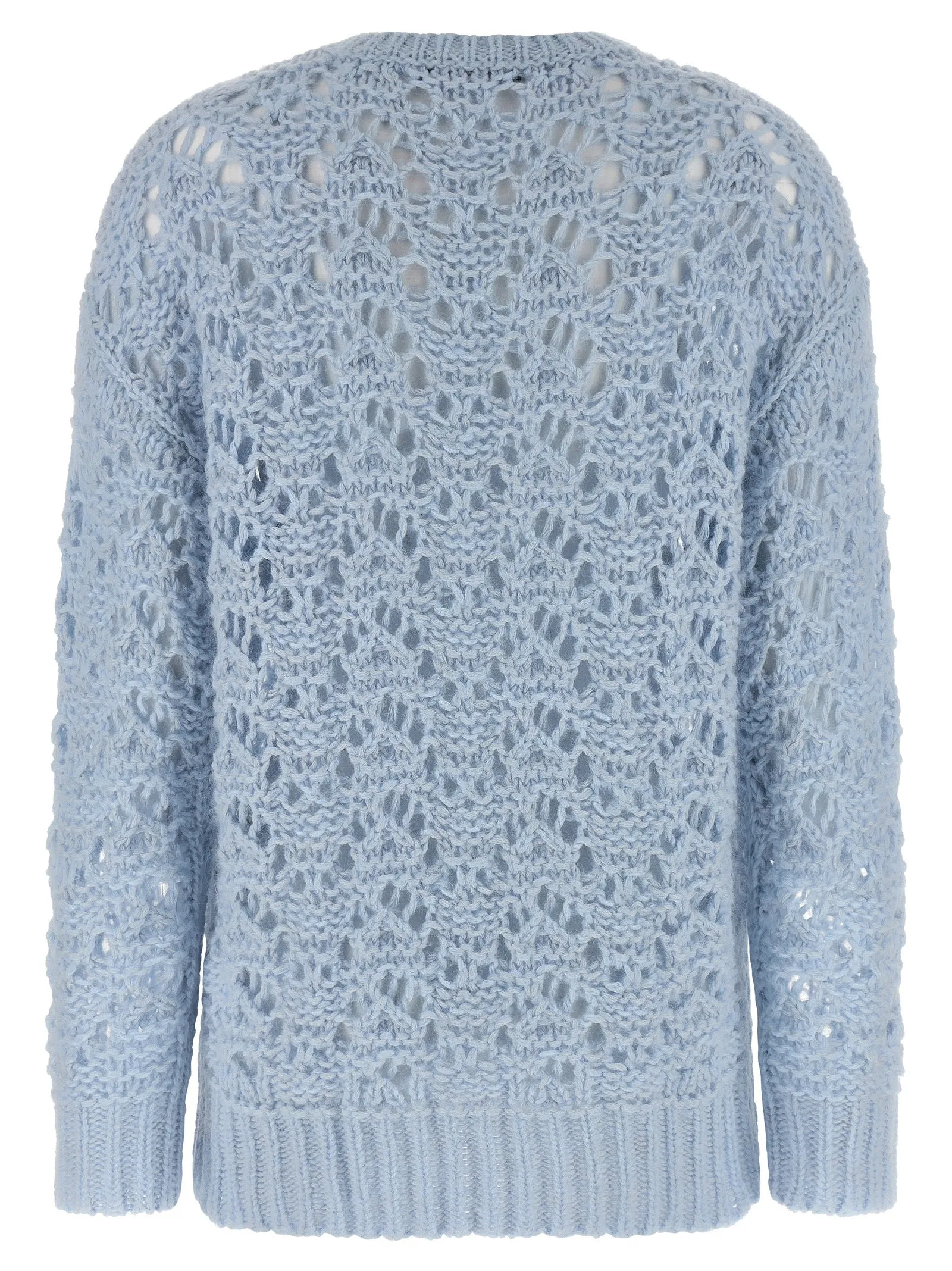 Openwork Sweater Sweaters And Cardigans Light Blue sold by Wanan Luxury product image thumbnail 2