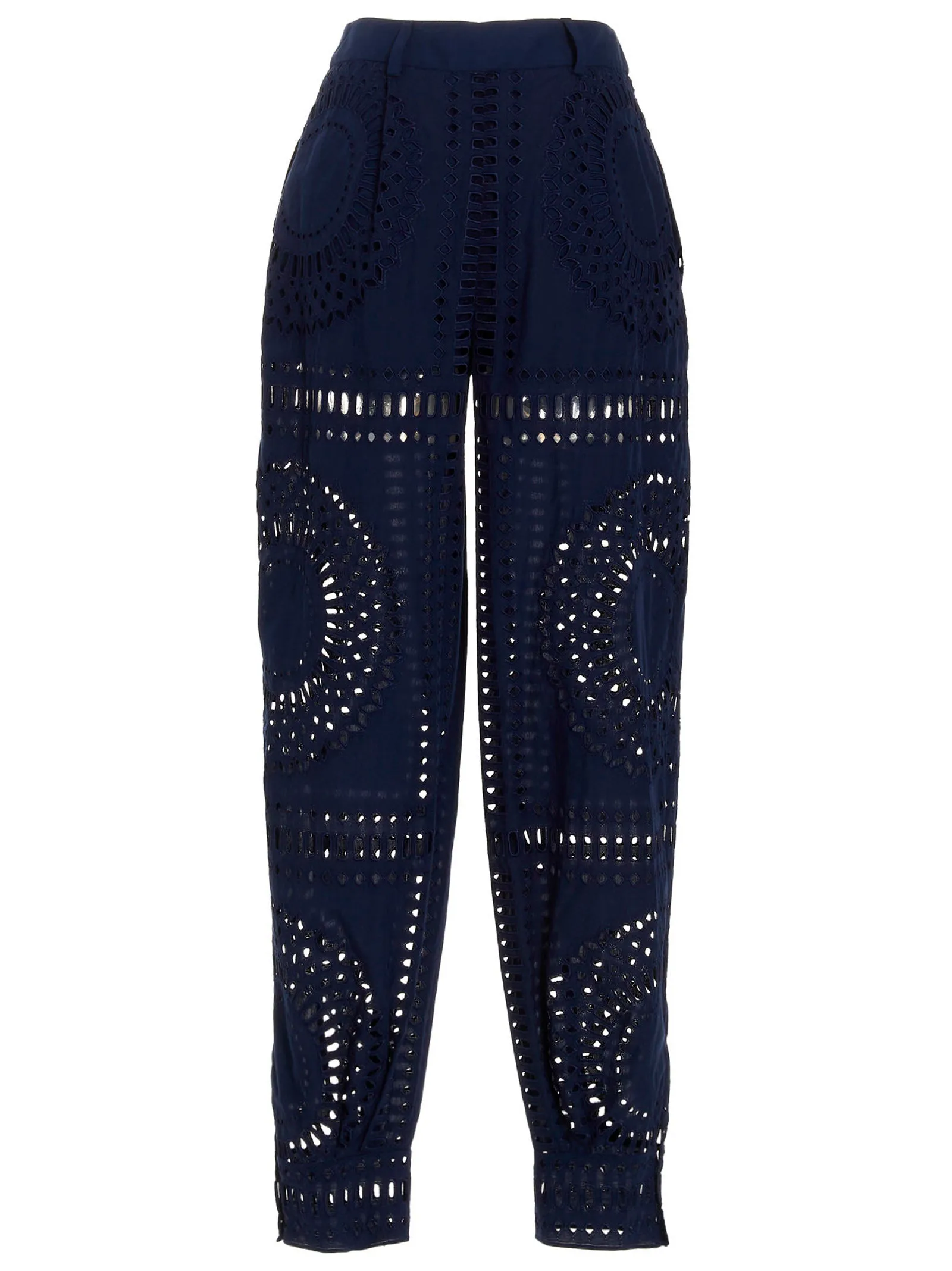 Embroidered Cotton Pants Blue sold by Wanan Luxury product image thumbnail 2