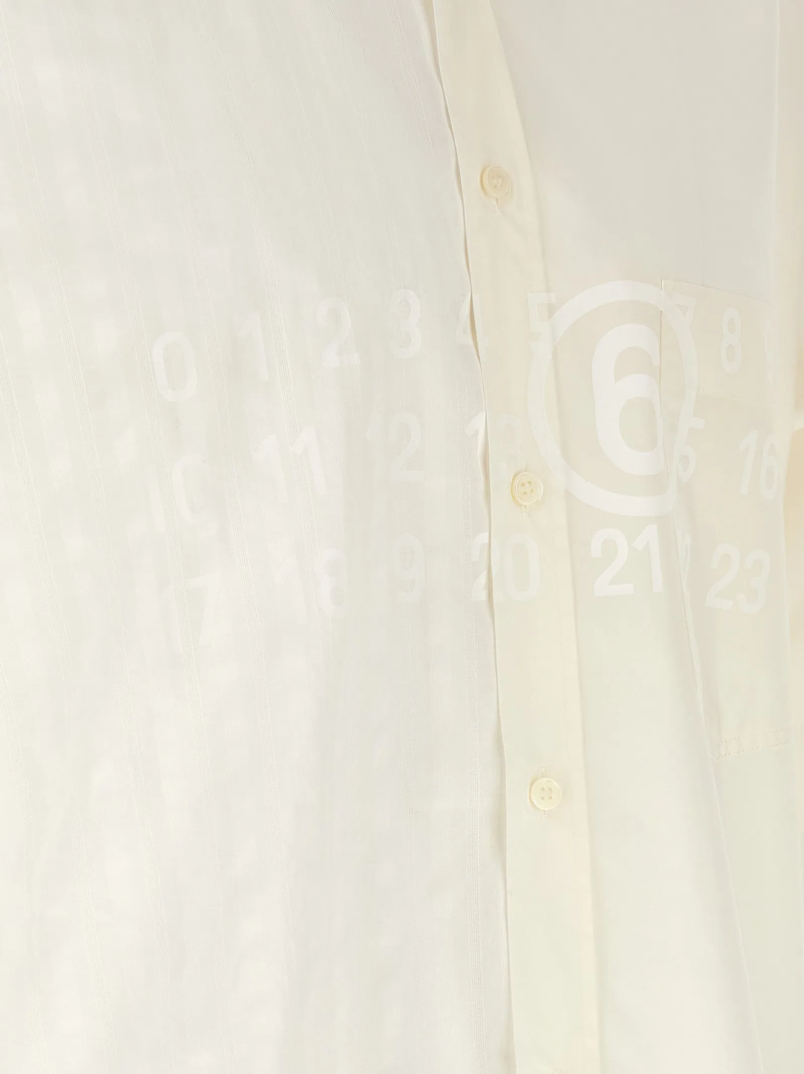 Bi-Material Shirt Shirt And Blouse White sold by Wanan Luxury product image thumbnail 4