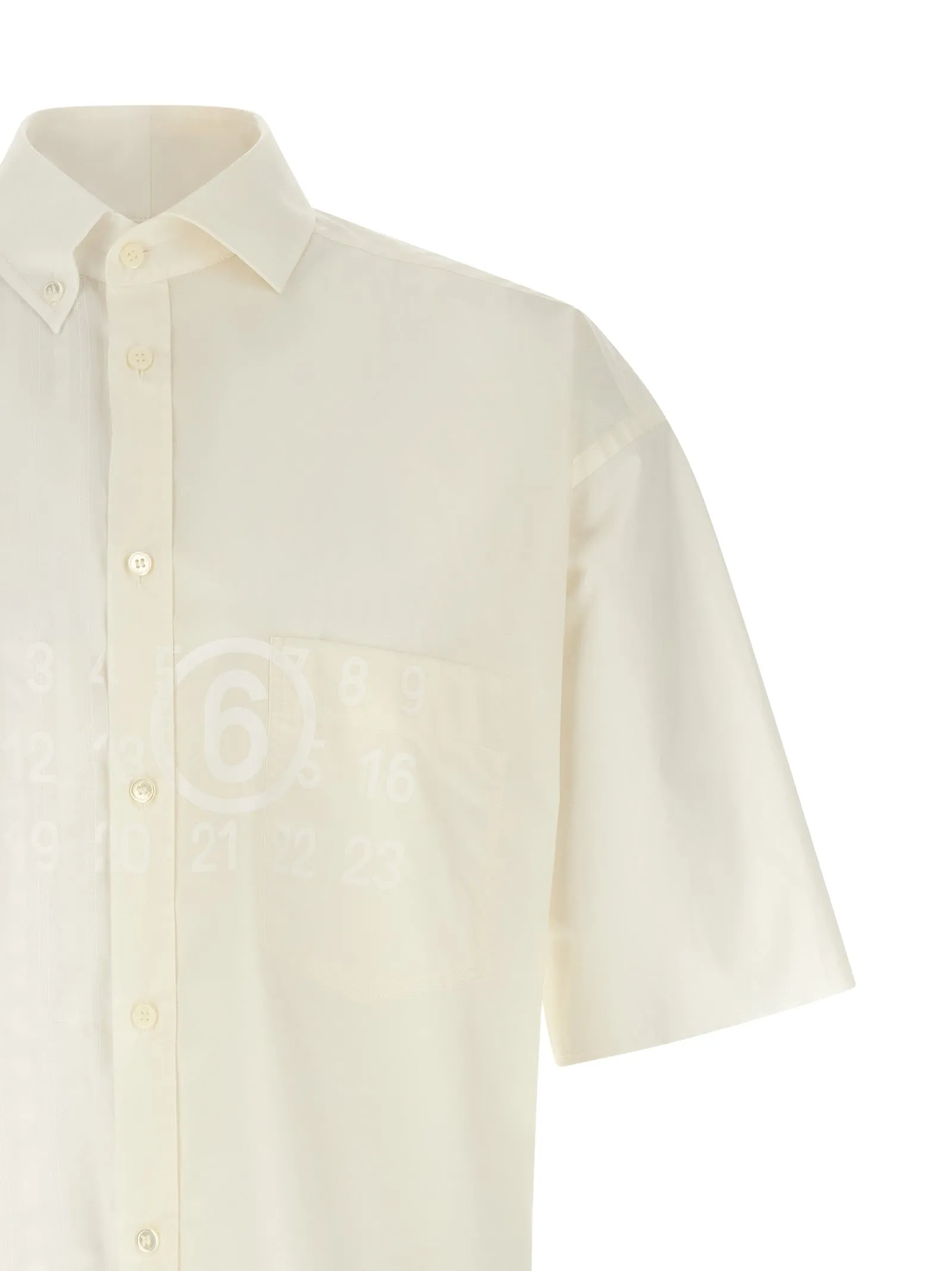 Bi-Material Shirt Shirt And Blouse White sold by Wanan Luxury product image thumbnail 3