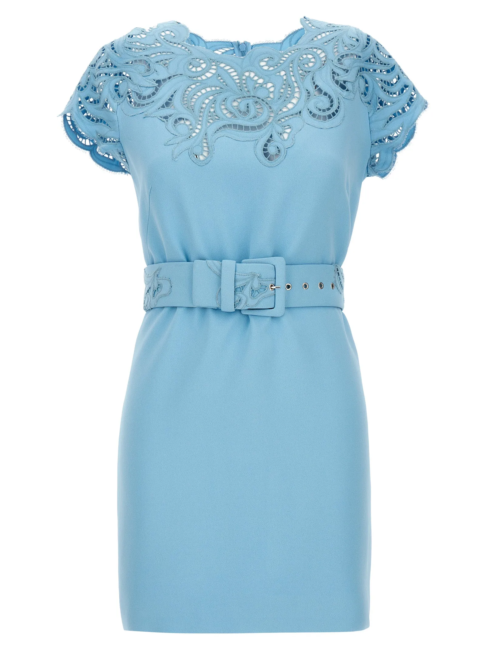 Abito Pizzo Dresses Light Blue sold by Wanan Luxury