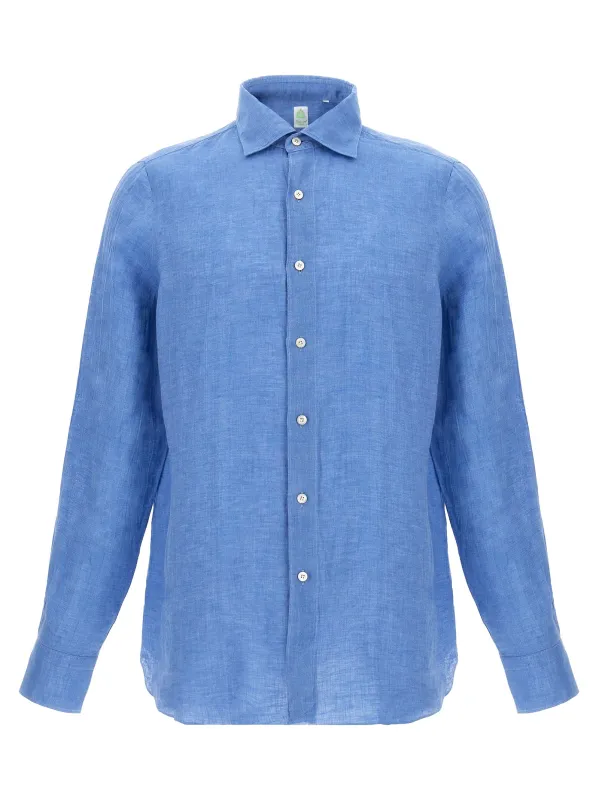Gaeta Shirt And Blouse Blue sold by Wanan Luxury