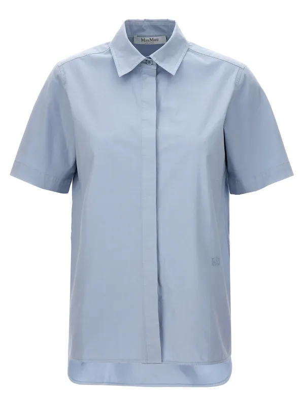 Adunco Shirt And Blouse Light Blue made by MaxMara