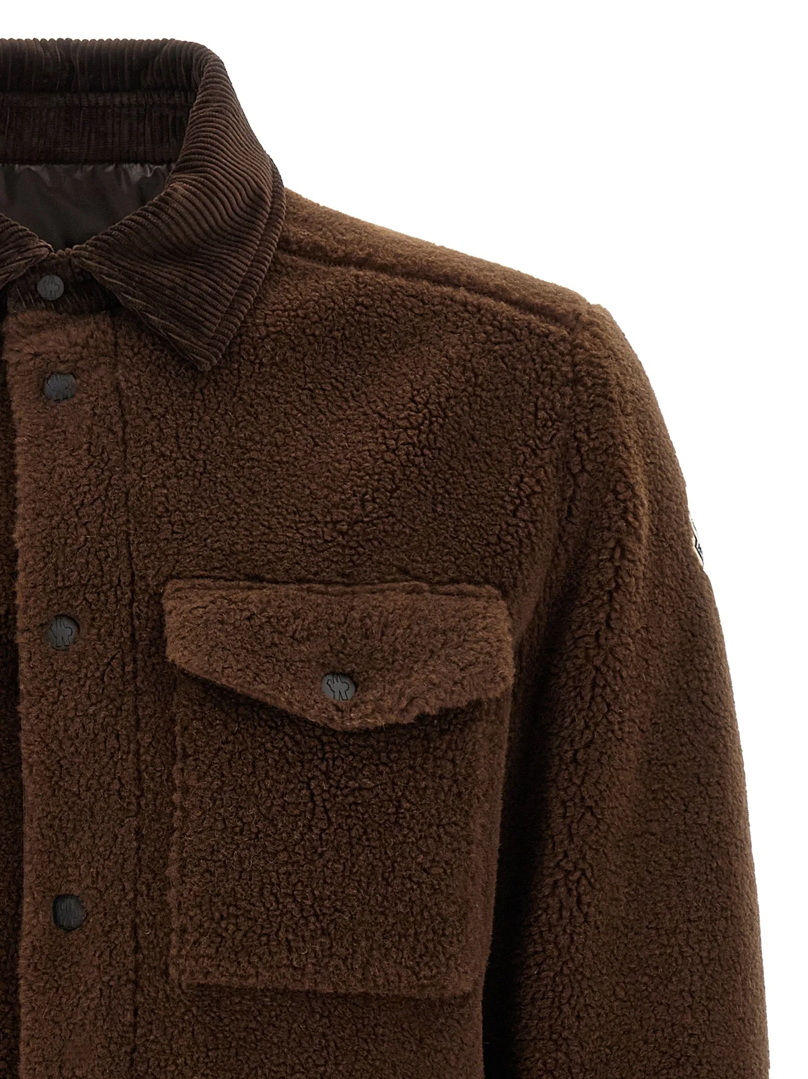 Teddy-Effect Jacket Puffer Jackets Brown sold by Wanan Luxury product image thumbnail 3