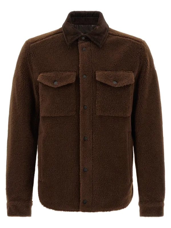 Teddy-Effect Jacket Puffer Jackets Brown sold by Wanan Luxury