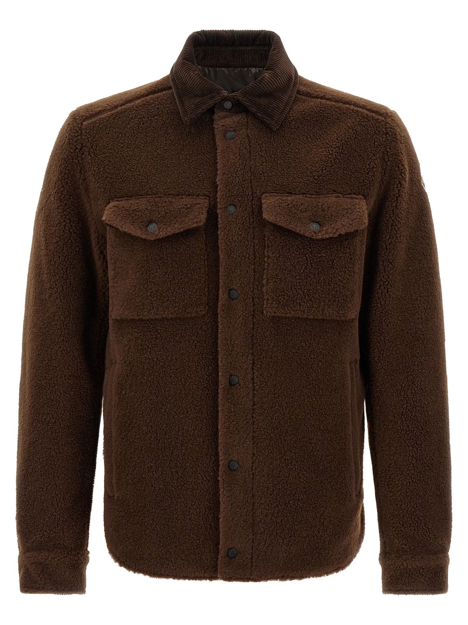 Teddy-Effect Jacket Puffer Jackets Brown sold by Wanan Luxury