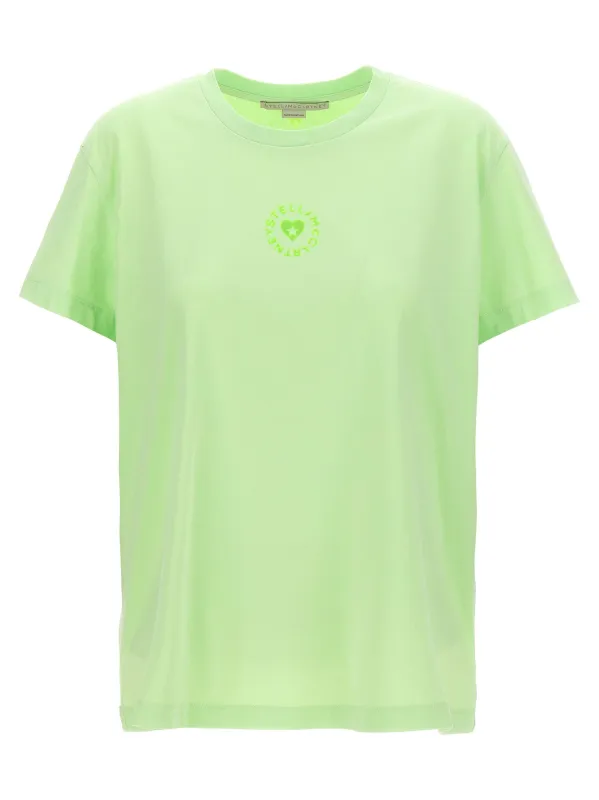 Iconic Mini Heart T-Shirt Green made by Stella McCartney