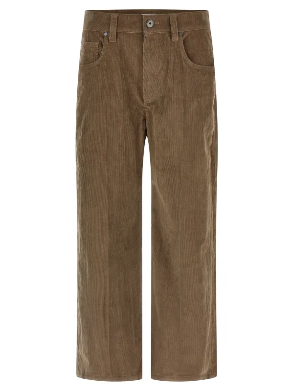 Corduroy Pants Beige sold by Wanan Luxury