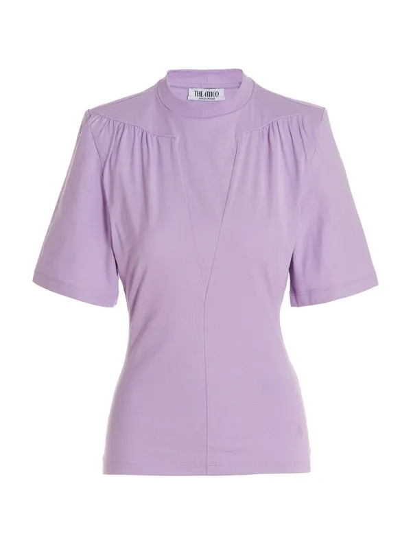 Jewel T-Shirt Purple made by The Attico