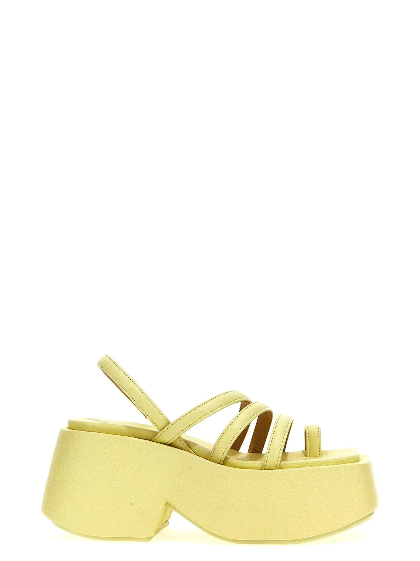 Zeppo Sandals Yellow sold by Wanan Luxury