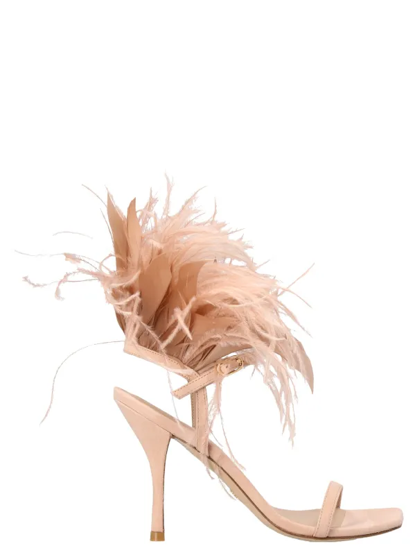 Plume Sandals Pink made by Stuart Weitzman