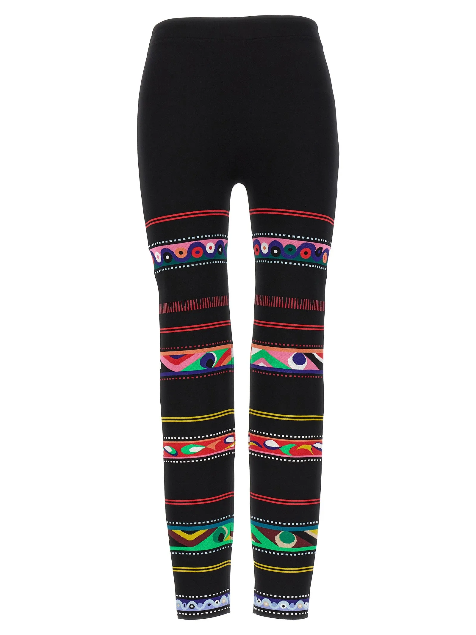 Jacquard Patterned Leggings Multicolor sold by Wanan Luxury