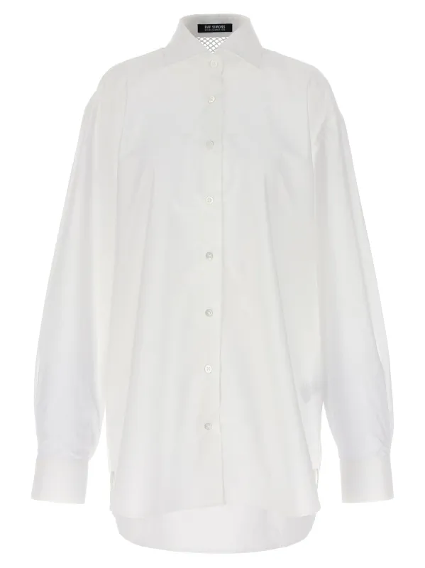 Mesh Insert Shirt Shirt And Blouse White sold by Wanan Luxury
