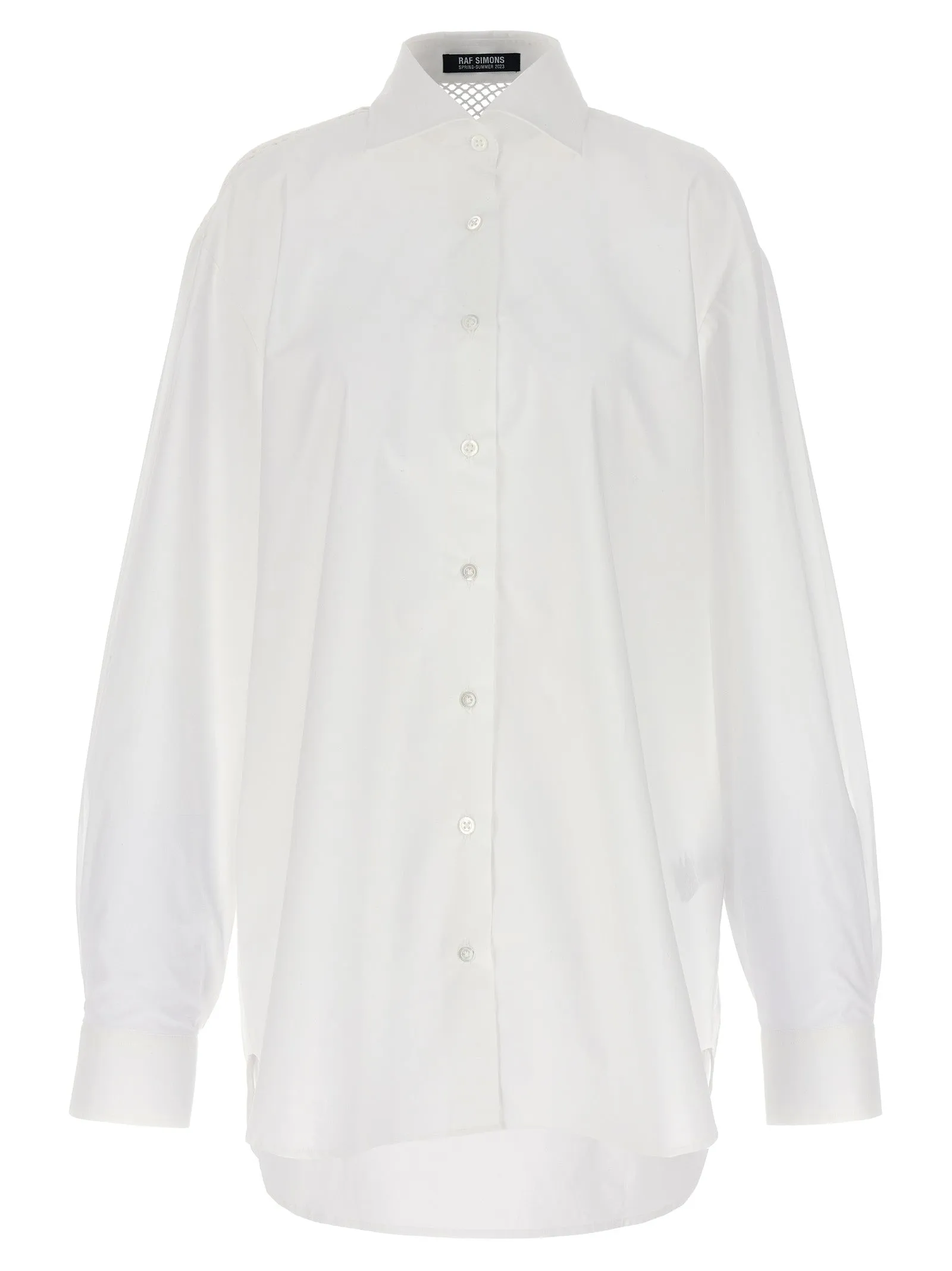 Mesh Insert Shirt Shirt And Blouse White sold by Wanan Luxury