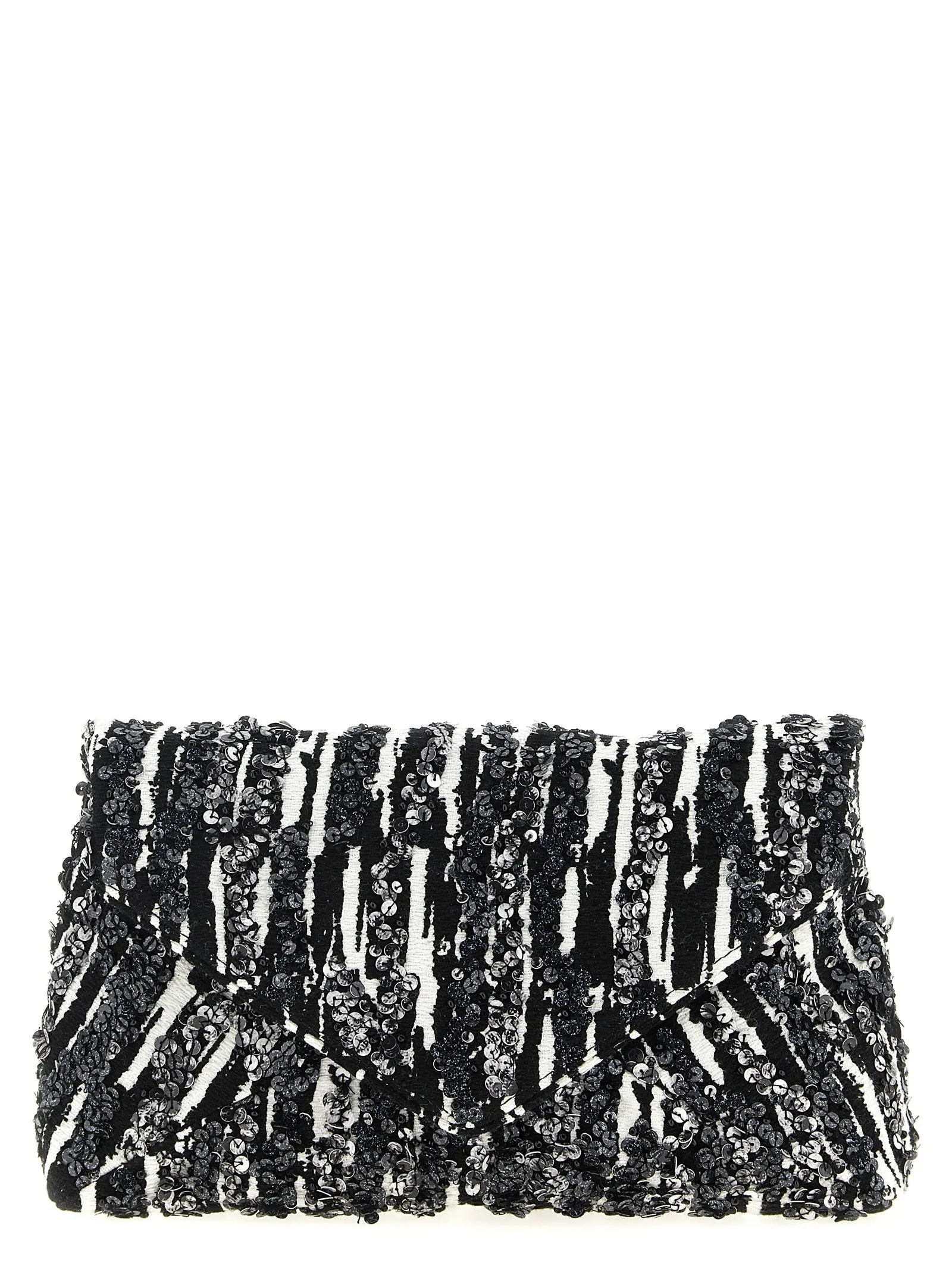 W.L. Clutch White/Black sold by Wanan Luxury