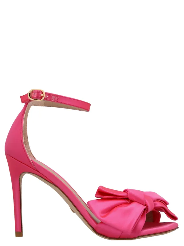 Nudistcurver Loveknot Sandals Fuchsia made by Stuart Weitzman
