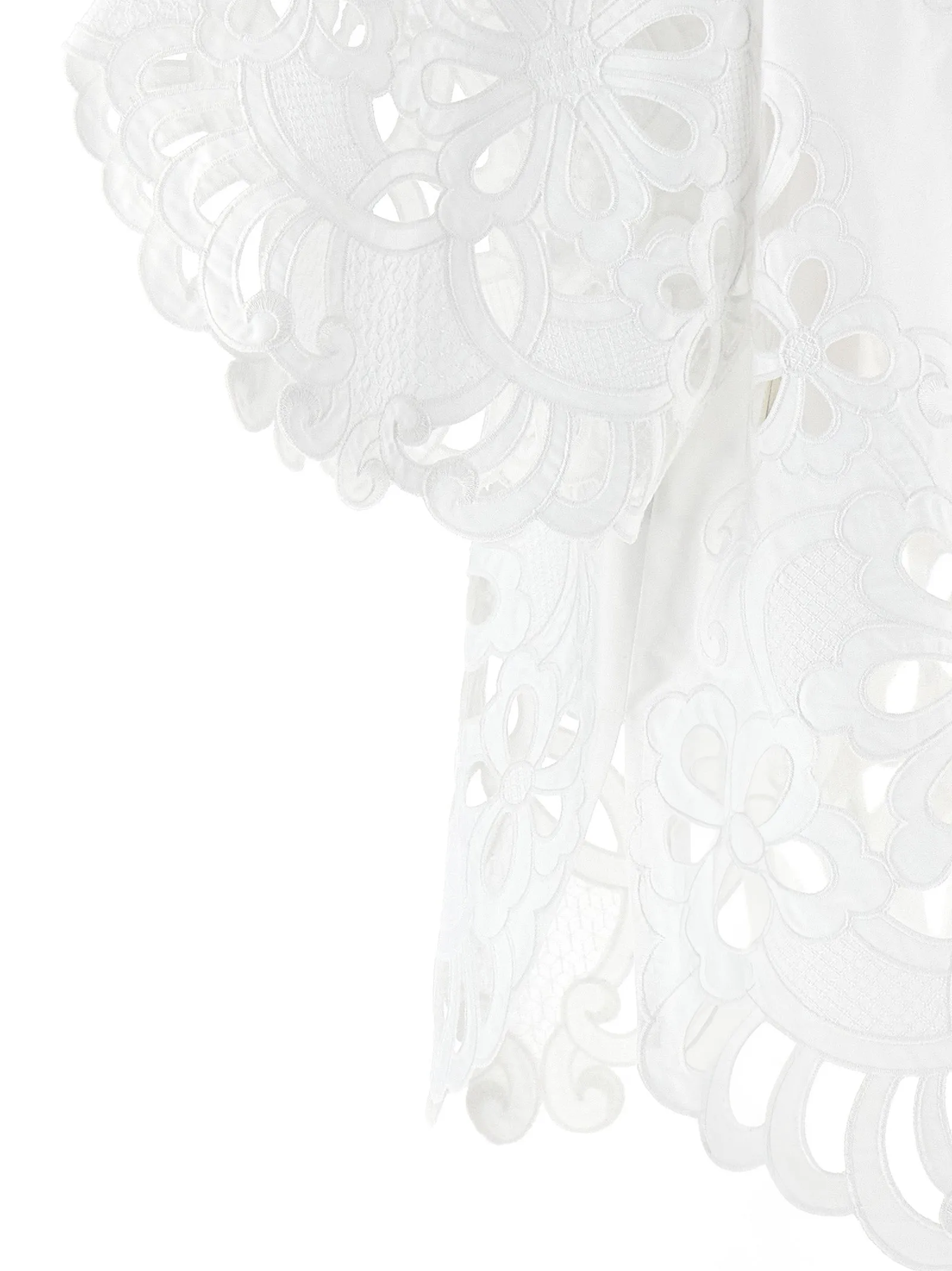 Cut-Out Embroidery Shirt Shirt And Blouse White sold by Wanan Luxury product image thumbnail 4