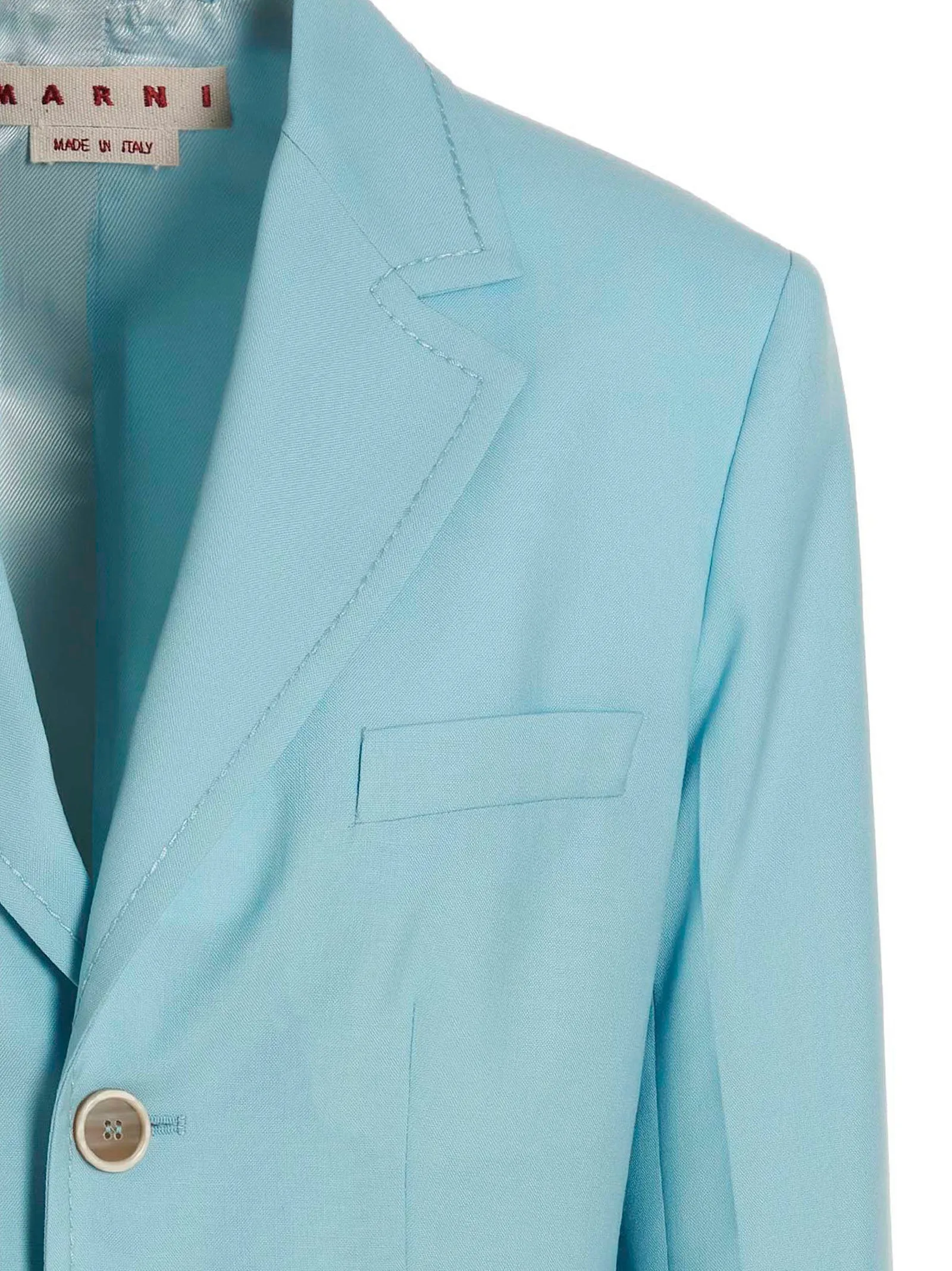 Single-Breasted Blazer Jacket Blazers Light Blue sold by Wanan Luxury product image thumbnail 3