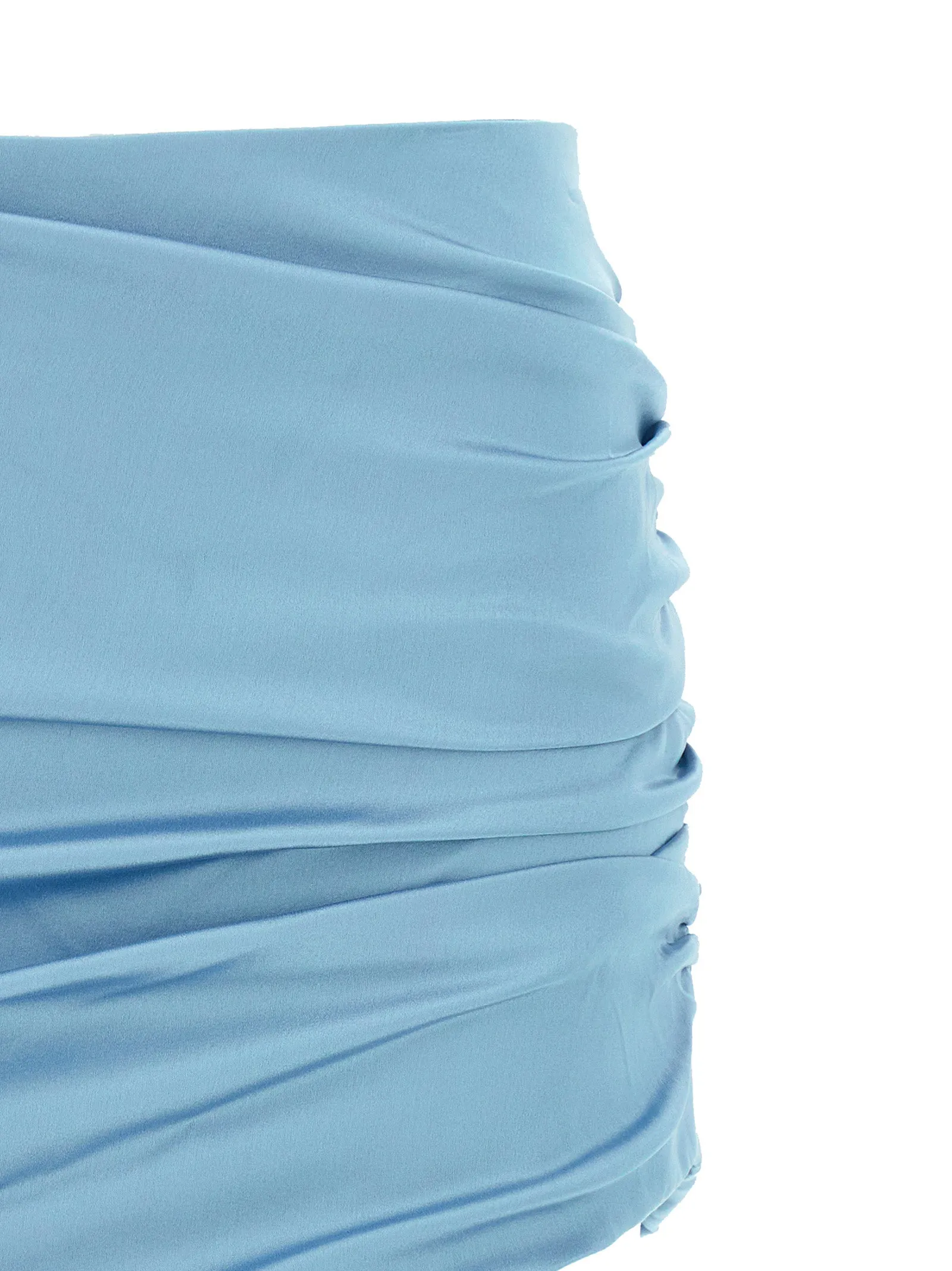 Satin Mini Skirt Skirts Light Blue sold by Wanan Luxury product image thumbnail 3