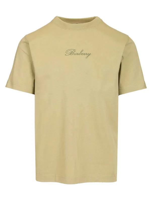 With Embroidered Burberry Logo T-Shirt Green sold by Wanan Luxury