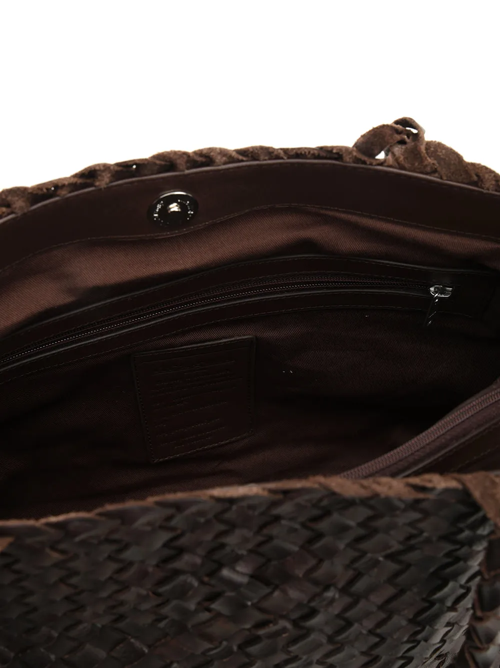 Vintage Mesh Tote Bag Shoulder Bags Brown sold by Wanan Luxury product image thumbnail 5