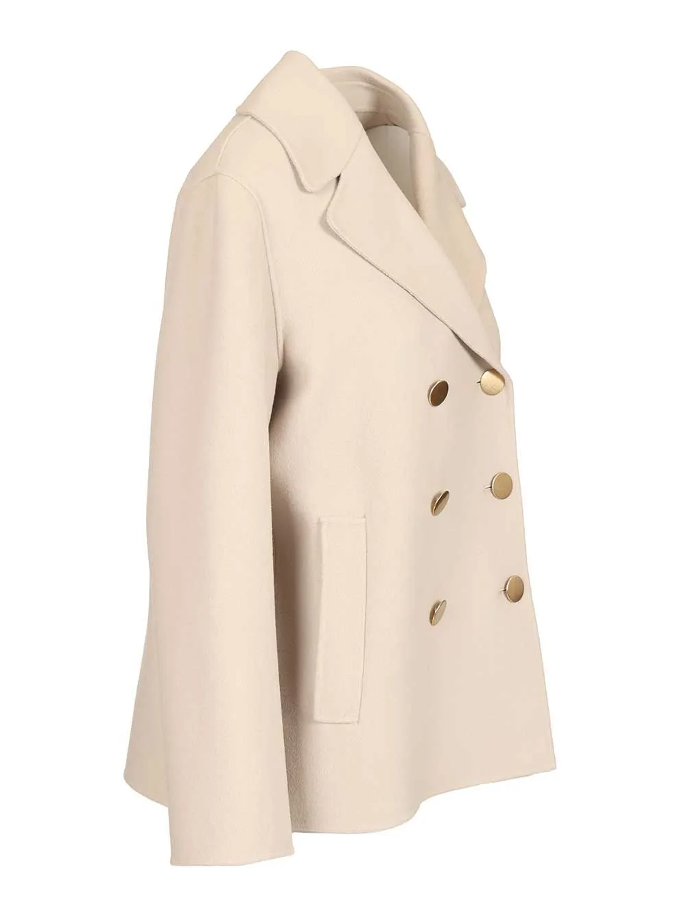 Margot Wool Drap Jacket Jackets Beige sold by Wanan Luxury product image thumbnail 3