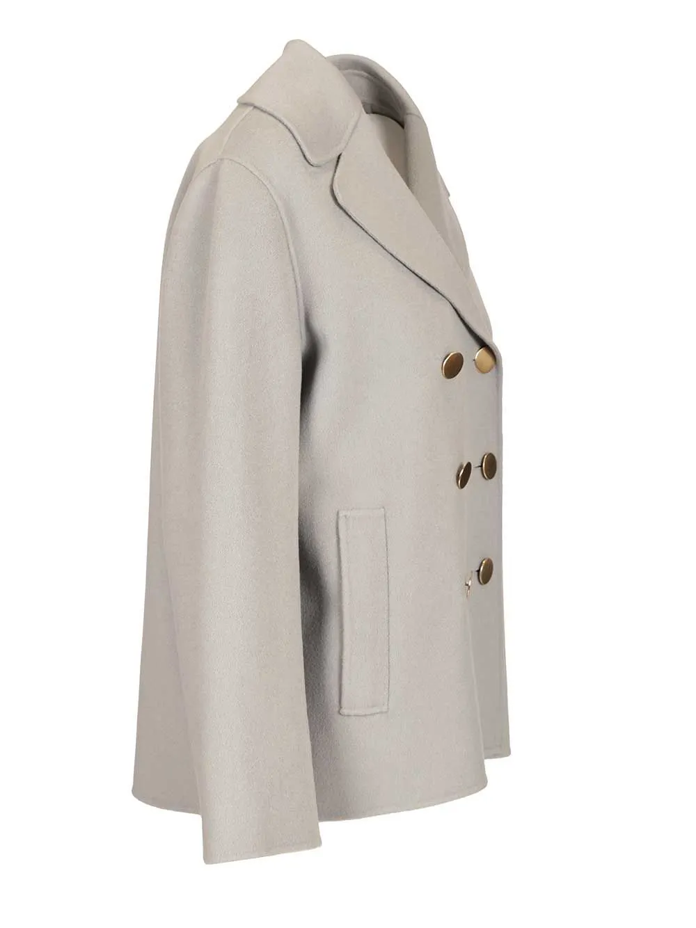 Margot Wool Drap Jacket Jackets Light Blue sold by Wanan Luxury product image thumbnail 3