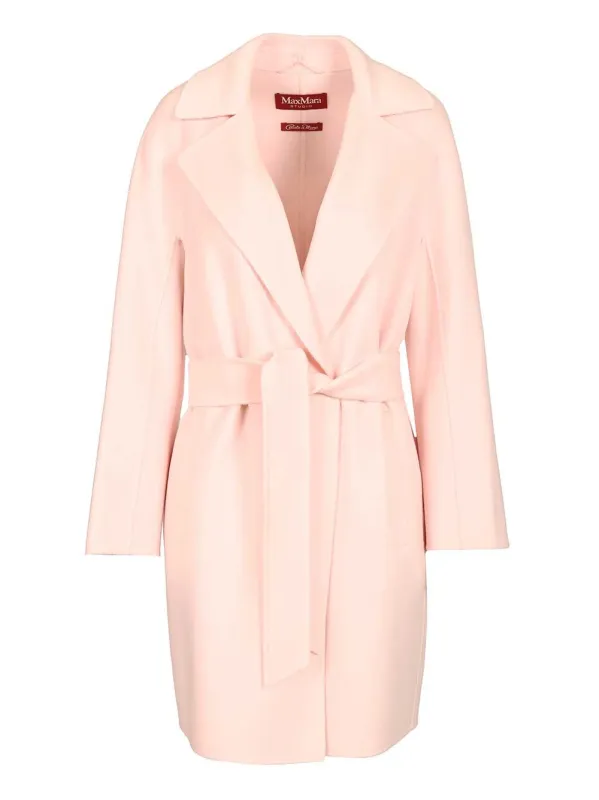 Wool And Cashmere Coat Coats Rose sold by Wanan Luxury