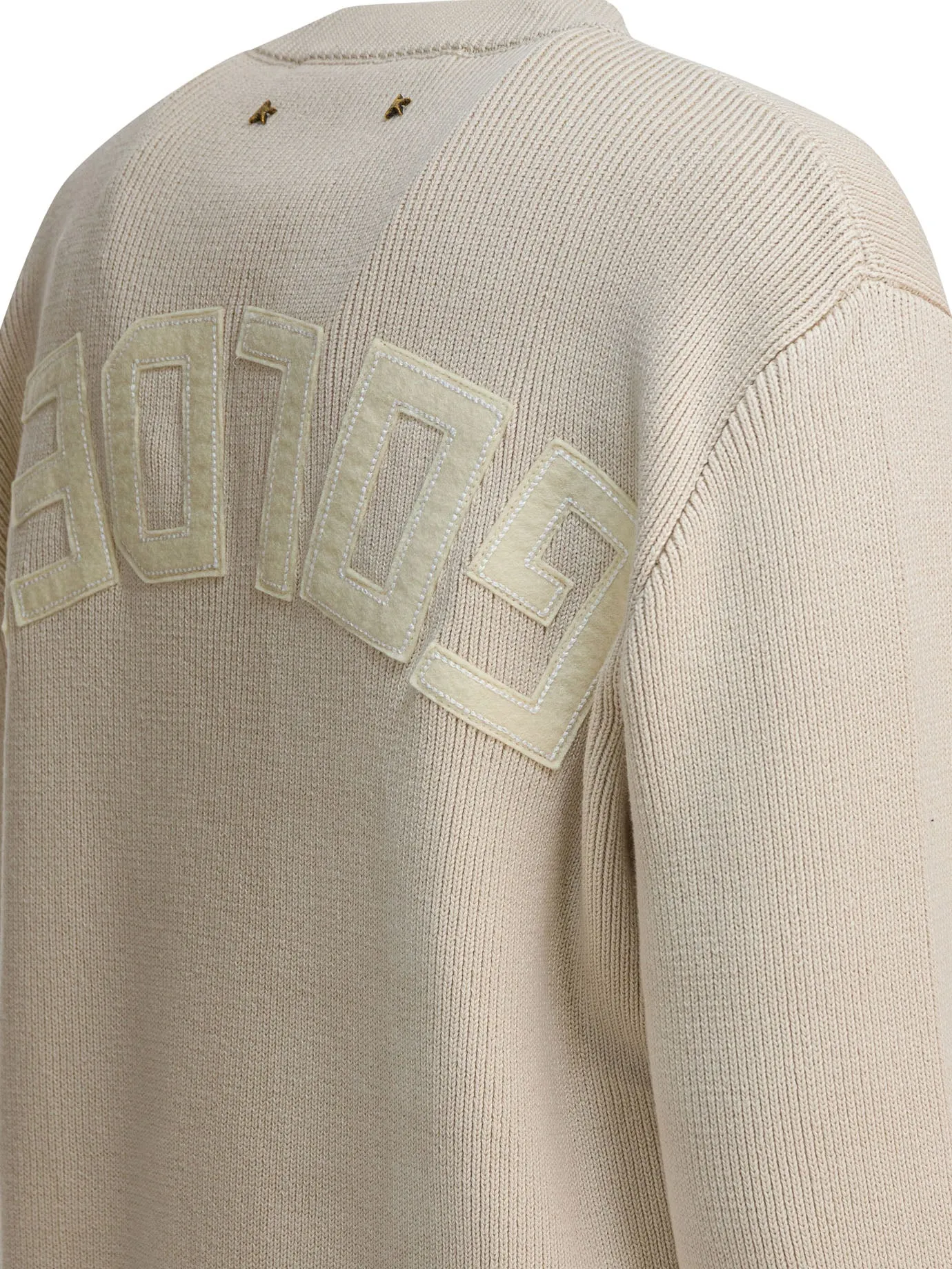 Crew-Neck Sweater With Logo Knitwear Beige sold by Wanan Luxury product image thumbnail 4