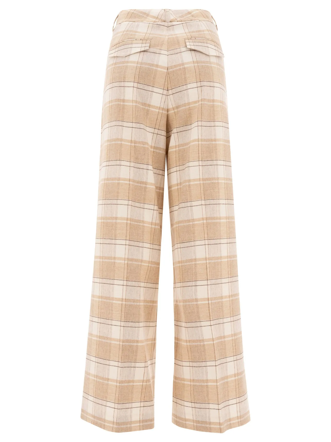 Check Wool Trousers Beige sold by Wanan Luxury product image thumbnail 2
