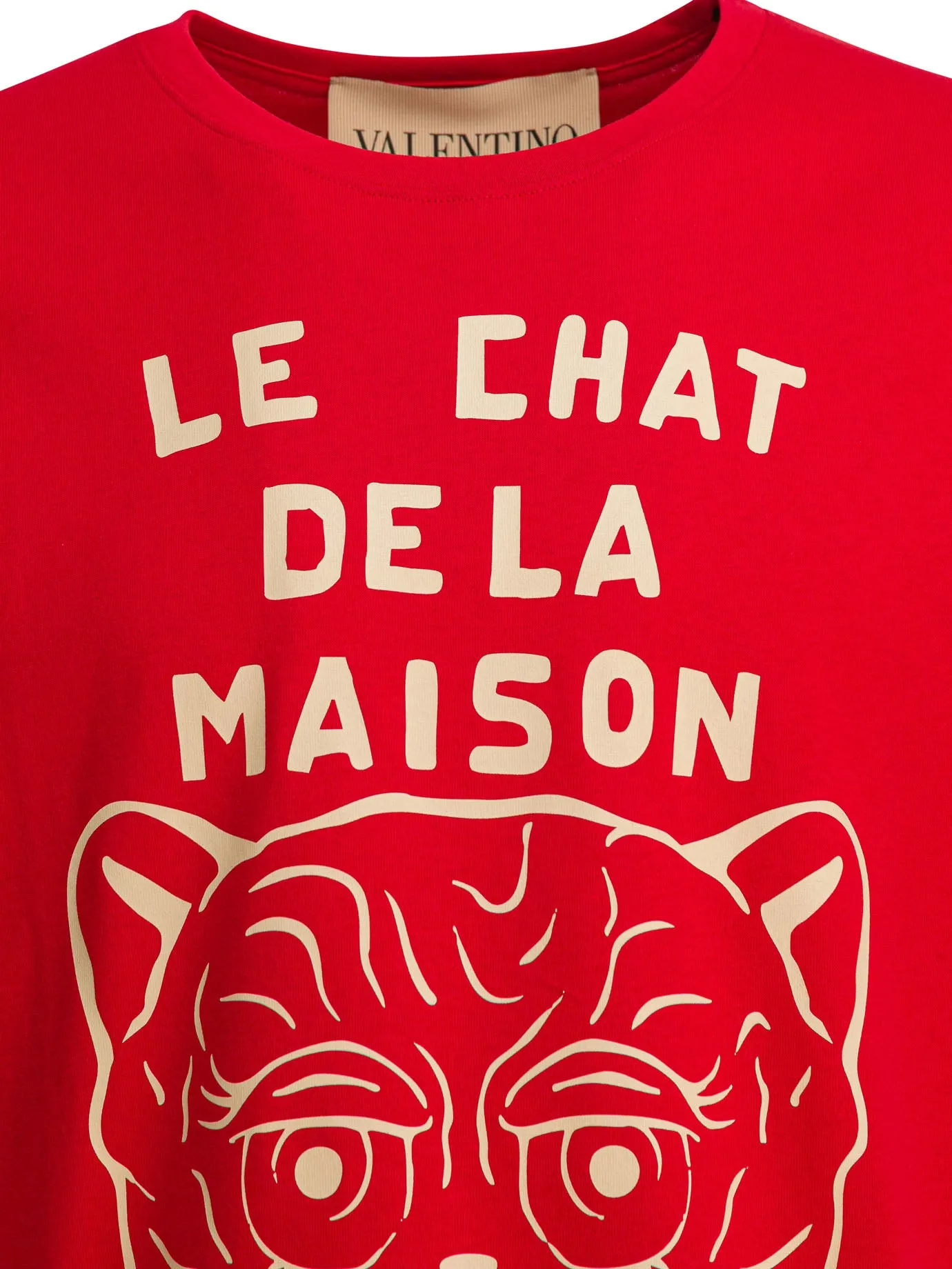 Le Chat De La Maison T-Shirts Red sold by Wanan Luxury product image thumbnail 3