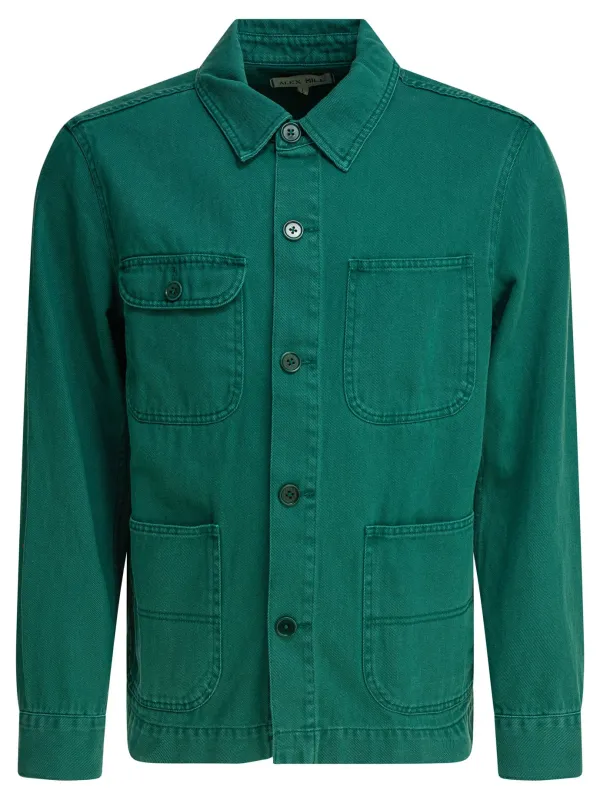 Work Overshirt Jacket Jackets And Coats Green sold by Wanan Luxury