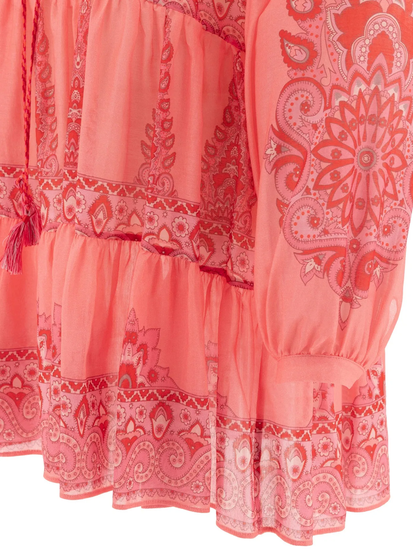 Paisley Blouse Shirts Pink sold by Wanan Luxury product image thumbnail 4