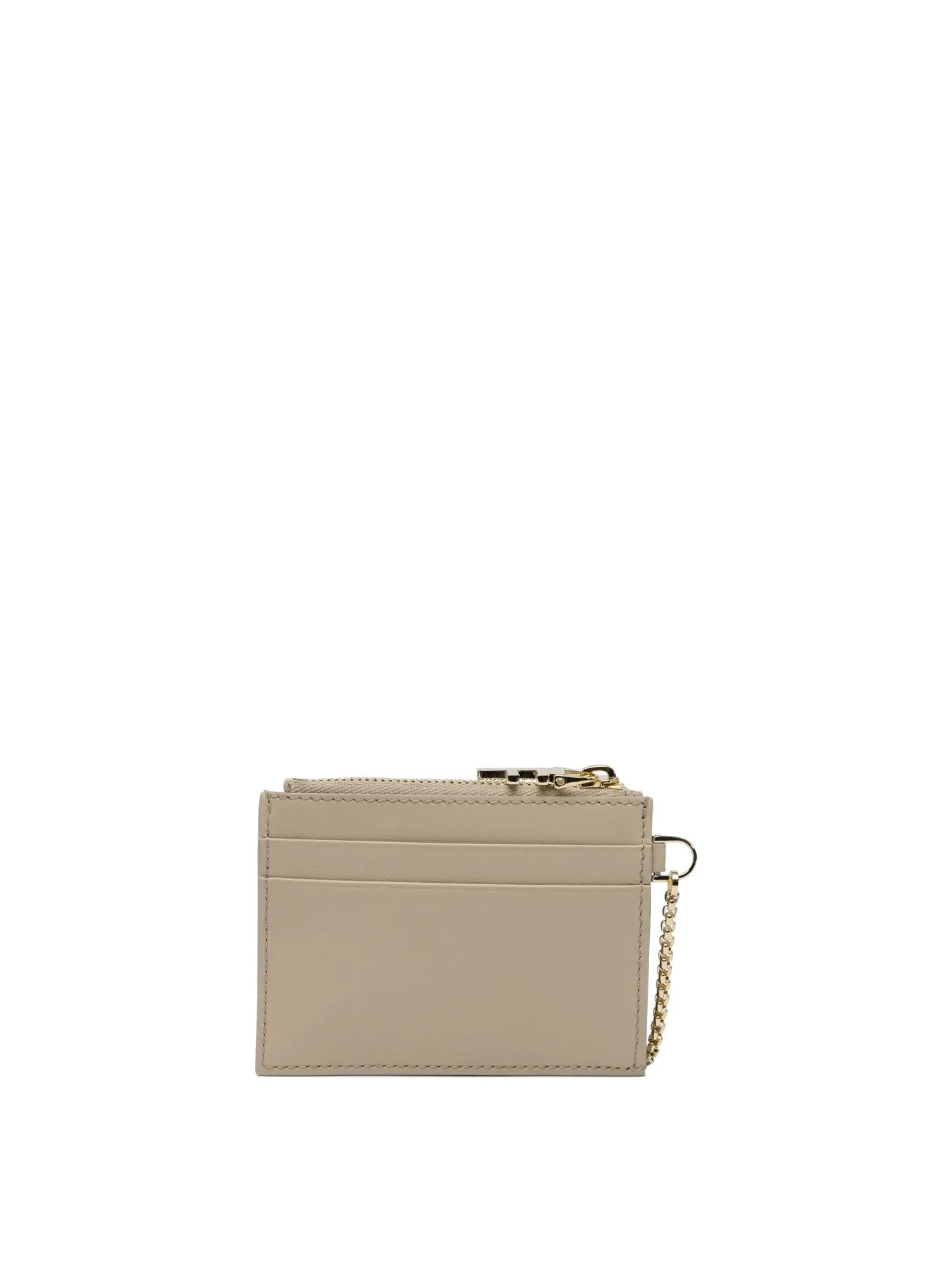 Leather Card Case With Key Ring Wallets & Card Holders Beige sold by Wanan Luxury product image thumbnail 3